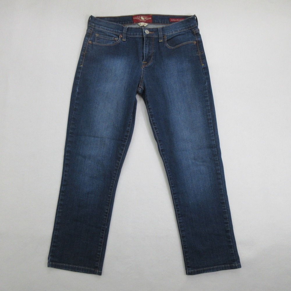 Lucky Brand Womens Jeans 8/29 Long Blue Sofia Straight